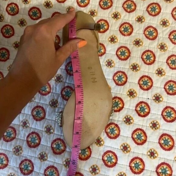 Butter Oyster Bed D'Orsays Wedding Shoes Pearl Italian Heels Size 6.5 - Picture 8 of 8